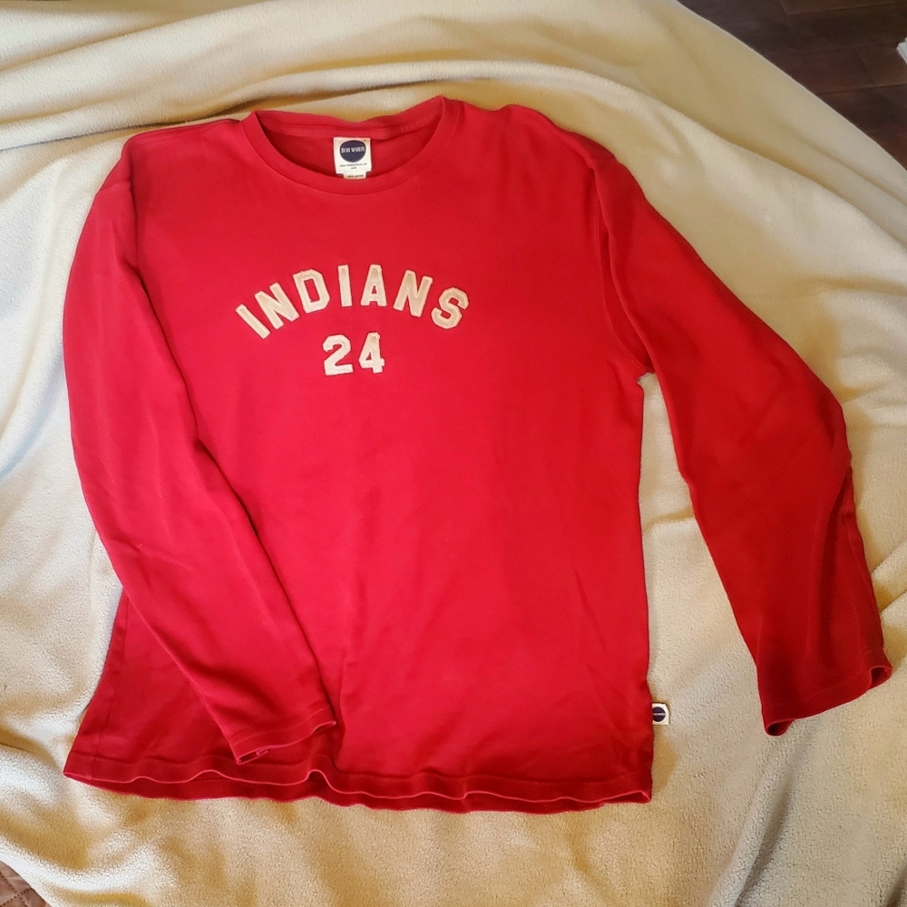 Vintage Men's Blue Marlin Indians shirt,  size M